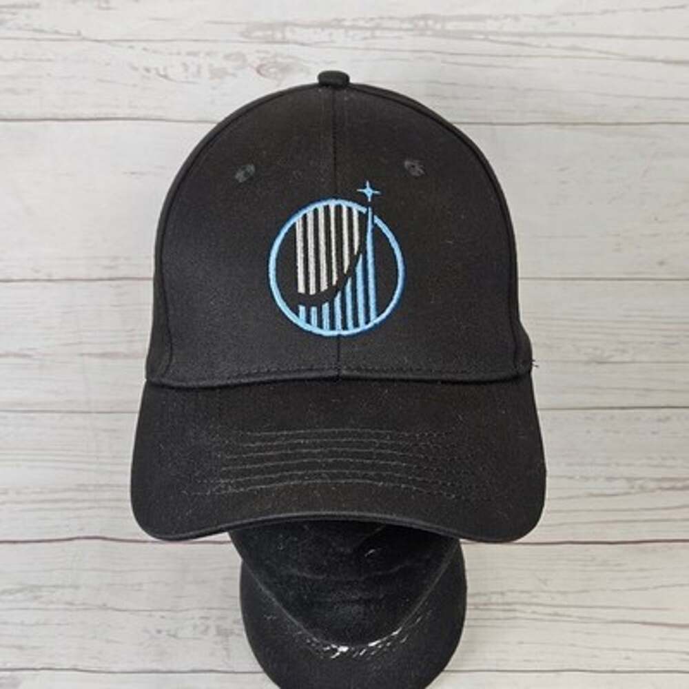 Life Surge Christian Black Baseball Cap Embroidered Logo One Size Snapback Hat